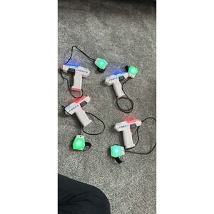 Laser X Real-Life Laser Gaming Experience Set of 4 Blasters & Wrist sensor White